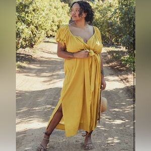 NWT Doen Yellow Juno Dress XXL
